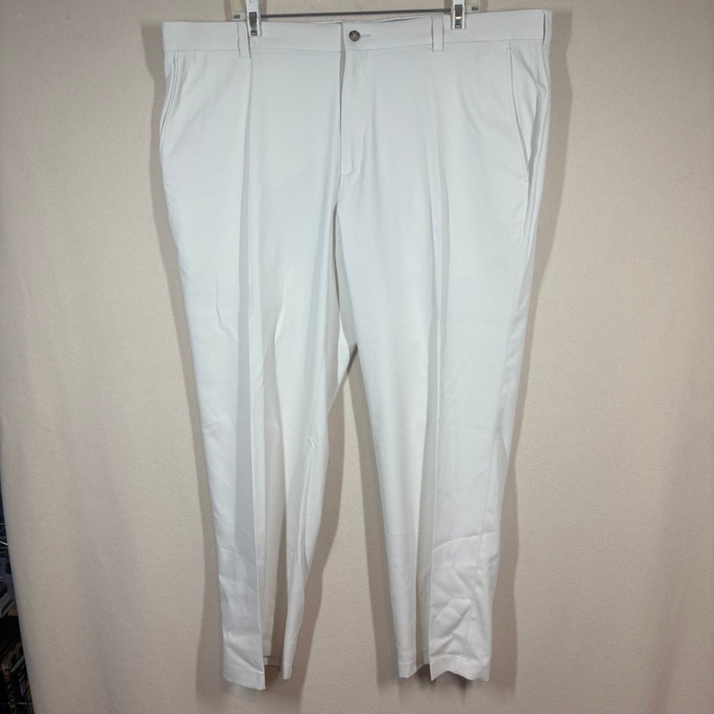 Oxford Brand Mens Activewear‎ Pant 42x30 Off White Golf Athleisure Casual Preppy